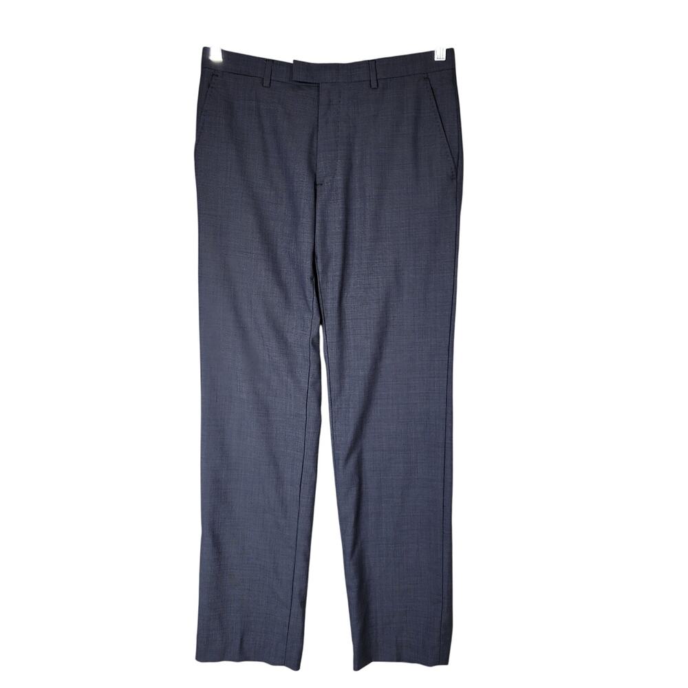 Banana Republic Dress Pants sz 31 x 32 Mens  Marzotto Italian Wool Blue Career